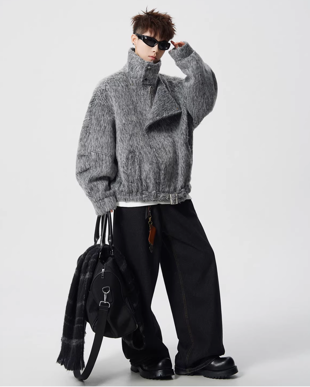 ウールシャギーライダースジャケット Ril 5965