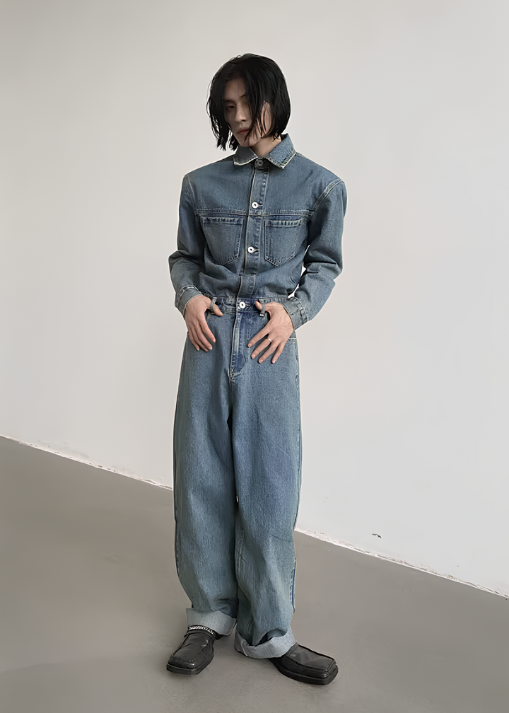 デニムジャンプスーツ Ril 5984