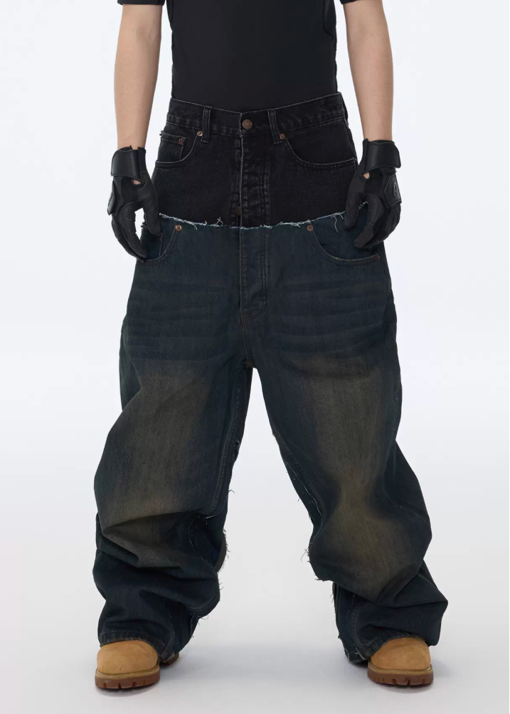 ダブルウエストフェードデニム Ril 5987