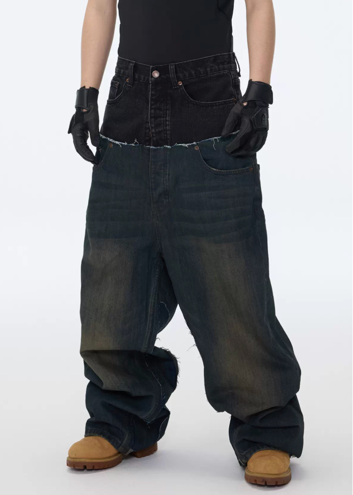 ダブルウエストフェードデニム Ril 5987