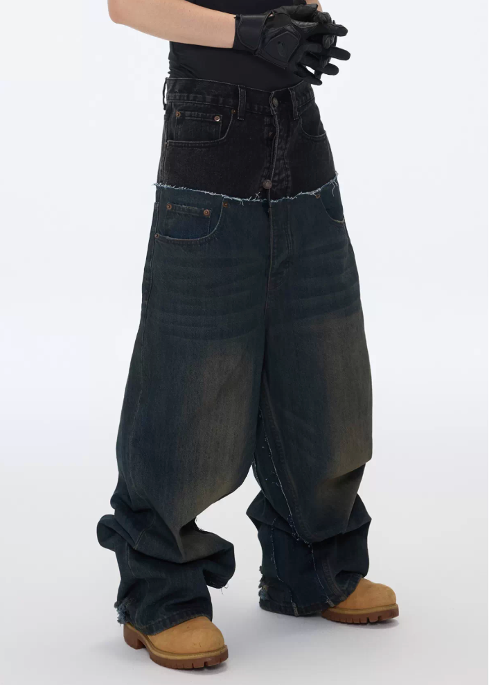 ダブルウエストフェードデニム Ril 5987