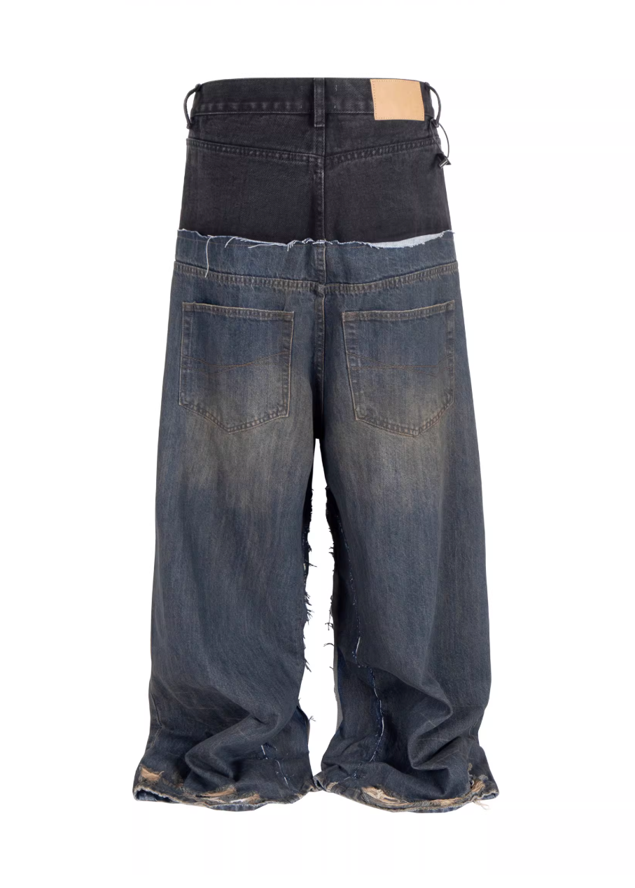 ダブルウエストフェードデニム Ril 5987