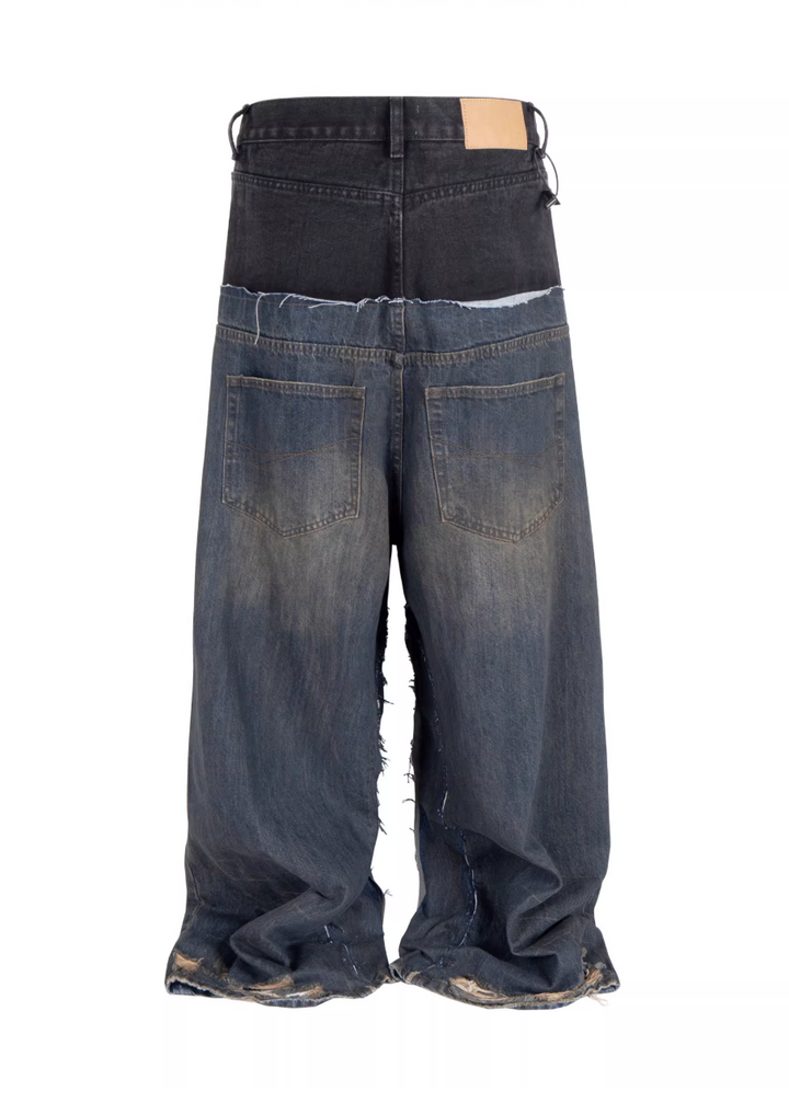 ダブルウエストフェードデニム Ril 5987