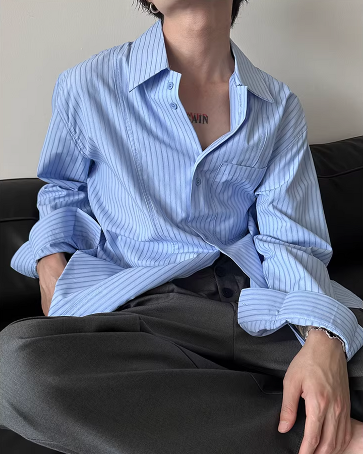 ストライプシャツ  Ril 5843