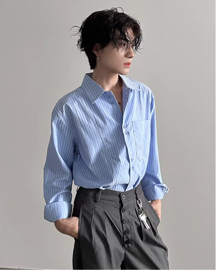 ストライプシャツ  Ril 5843