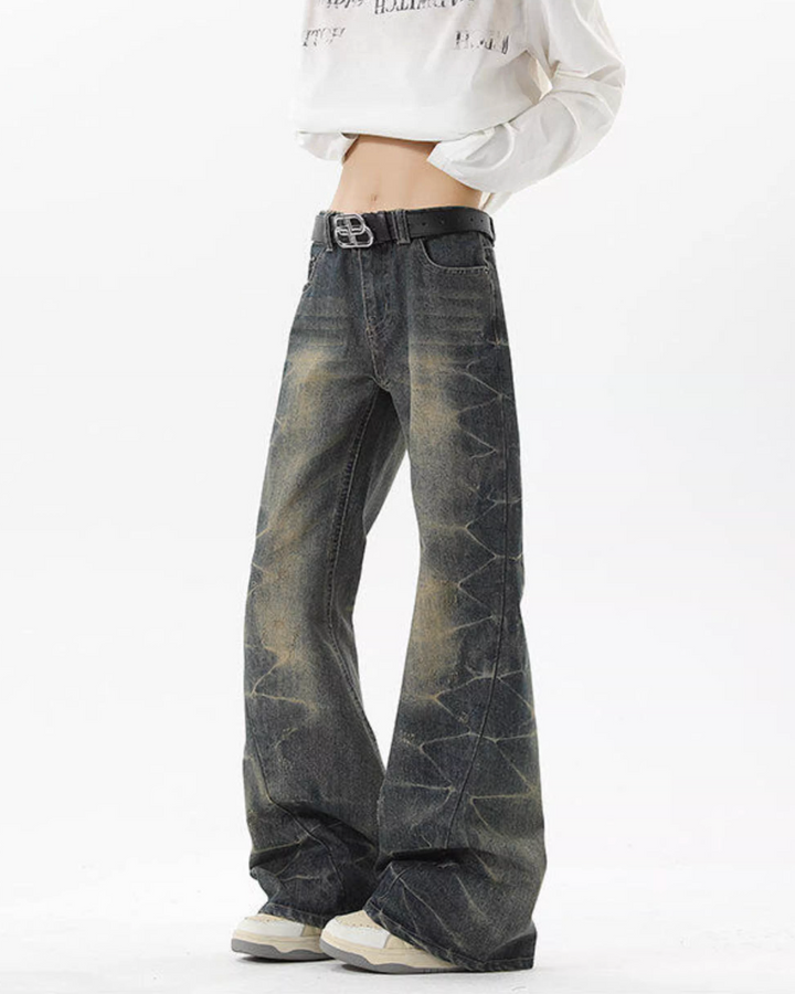 フェードメイズフレアデニムパンツ Ril 5774