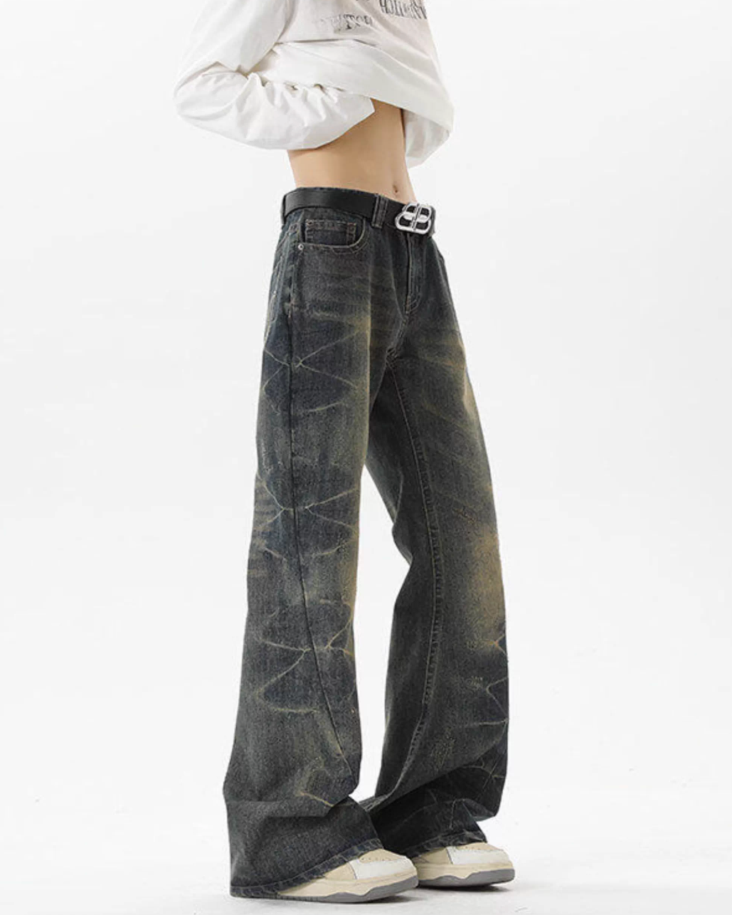 フェードメイズフレアデニムパンツ Ril 5774