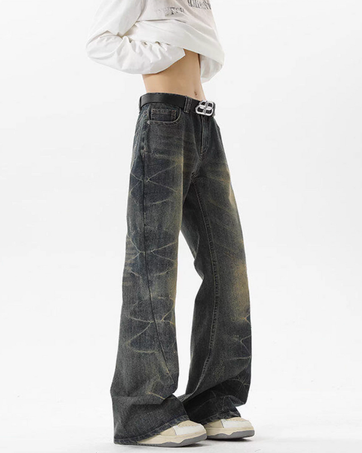 フェードメイズフレアデニムパンツ Ril 5774