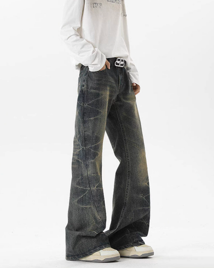 フェードメイズフレアデニムパンツ Ril 5774