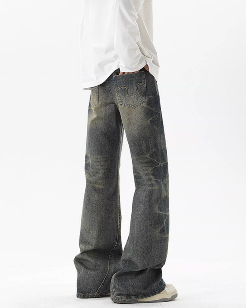 フェードメイズフレアデニムパンツ Ril 5774