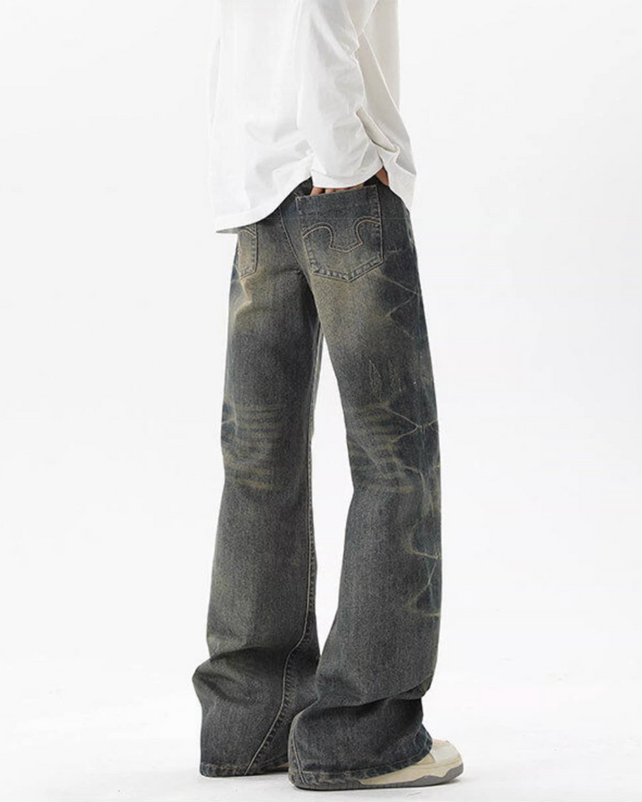 フェードメイズフレアデニムパンツ Ril 5774