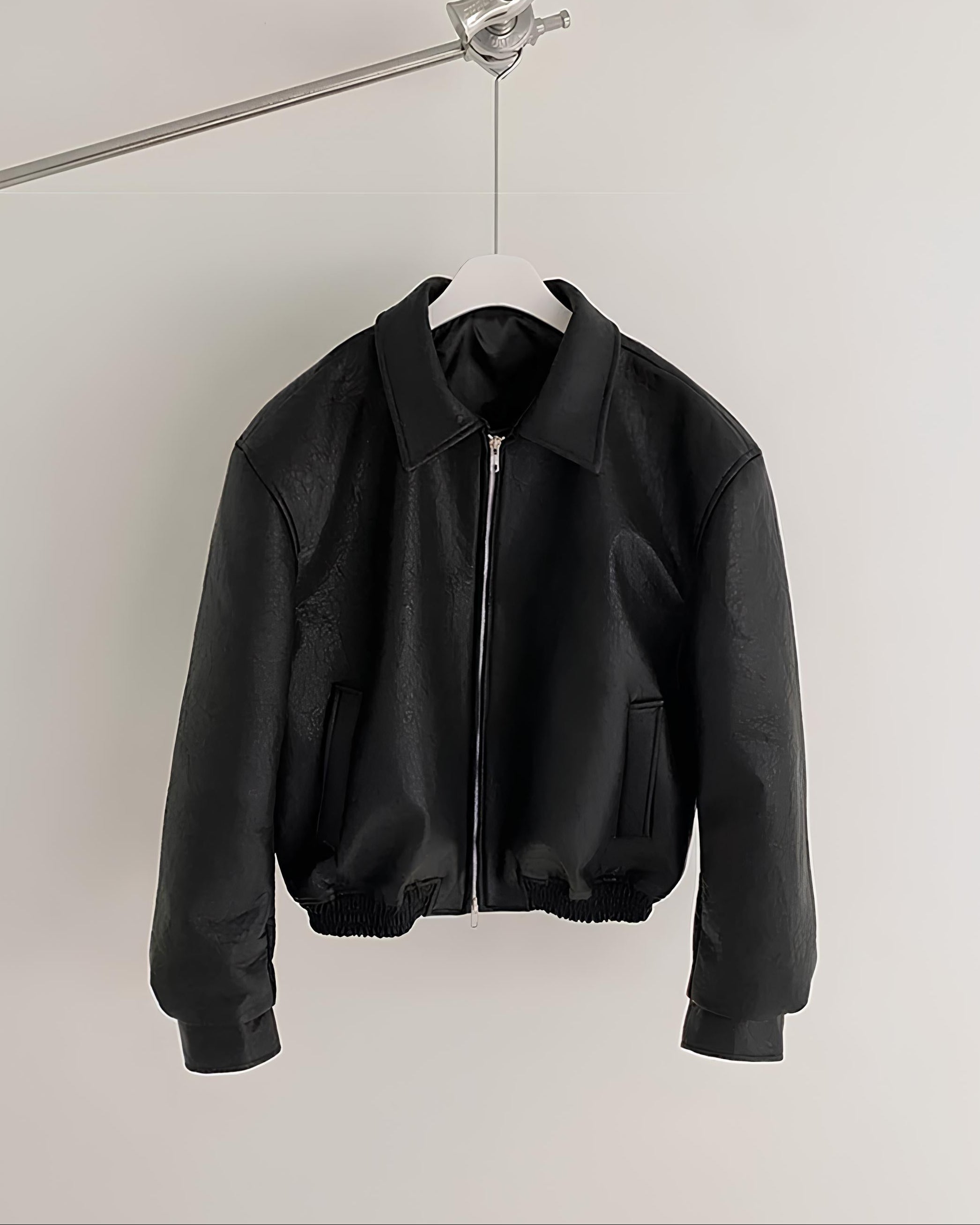 レザー ドリズラー agnes b アニエスベー homme オム ririジップ