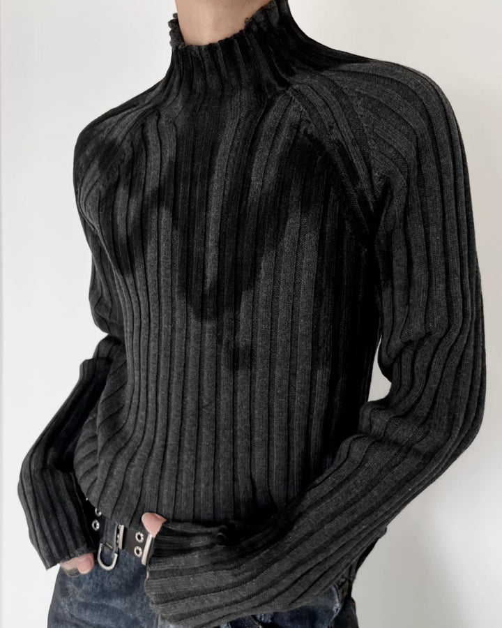 ペインティッドハイネックリブニットRil 5990