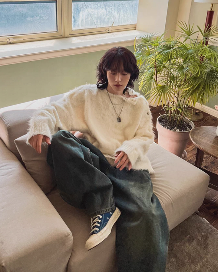 フェザータッチショルダーニット Ril 5991