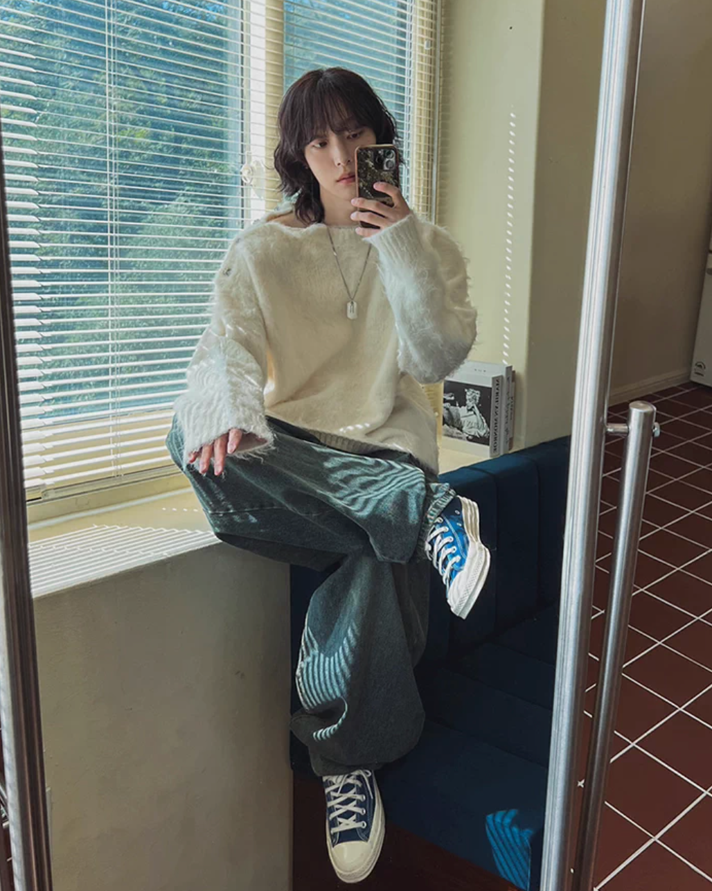 フェザータッチショルダーニット Ril 5991