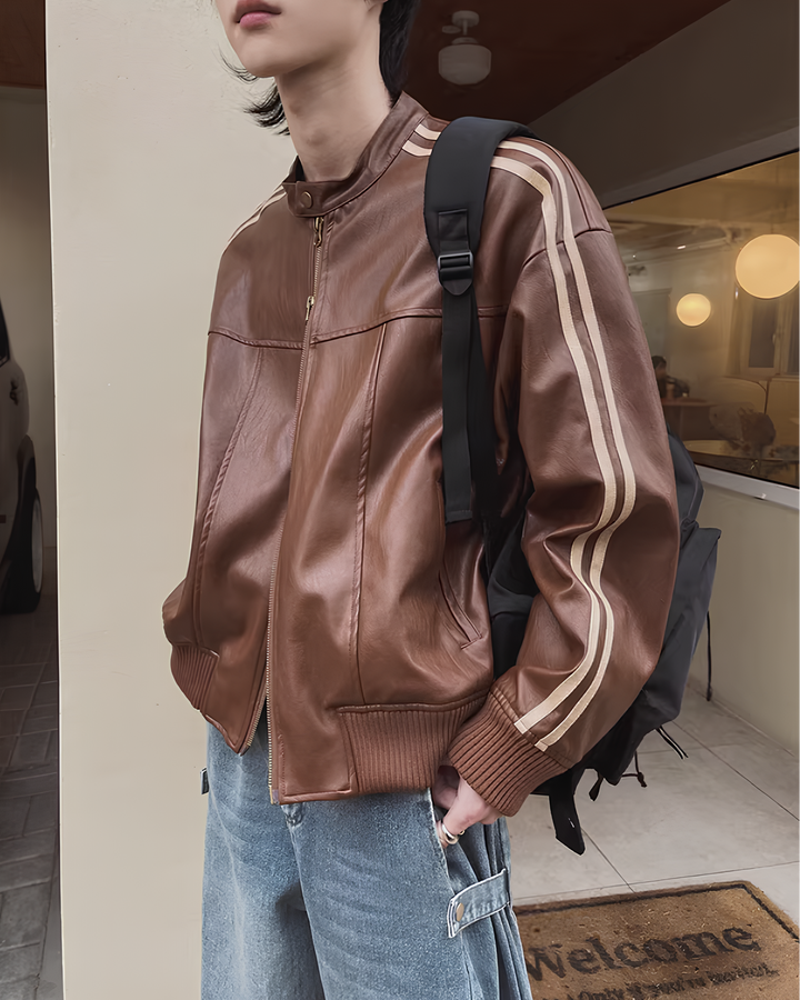 レザートラックジャケット Ril 5988