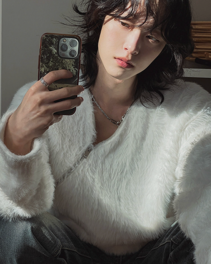 フェザータッチジップニット Ril 5996