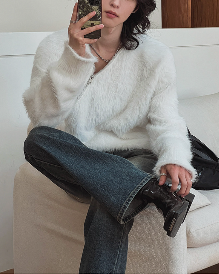 フェザータッチジップニット Ril 5996