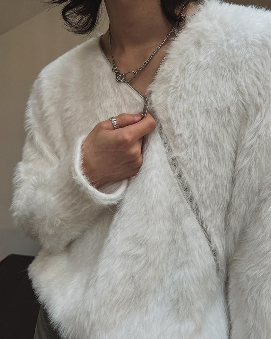 フェザータッチジップニット Ril 5996