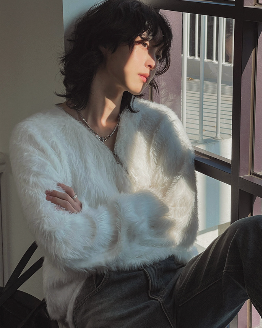 フェザータッチジップニット Ril 5996