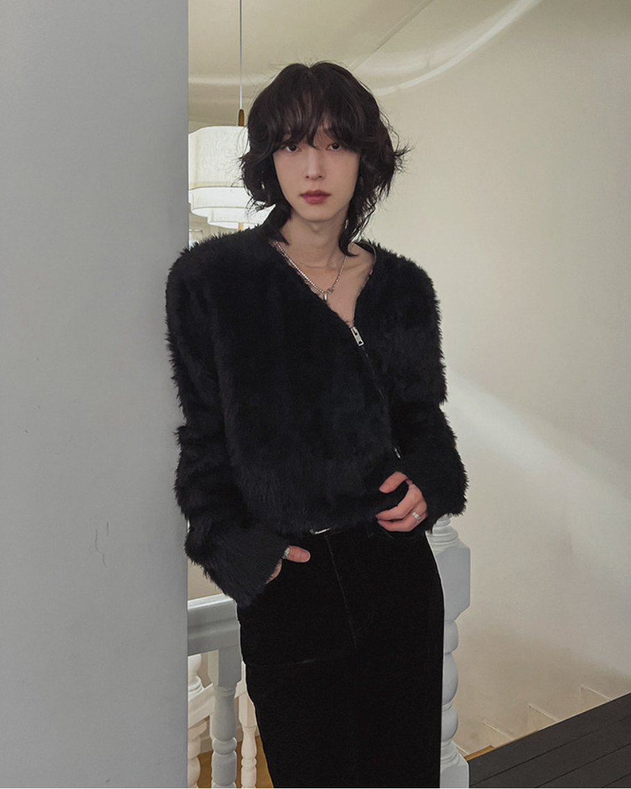 フェザータッチジップニット Ril 5996