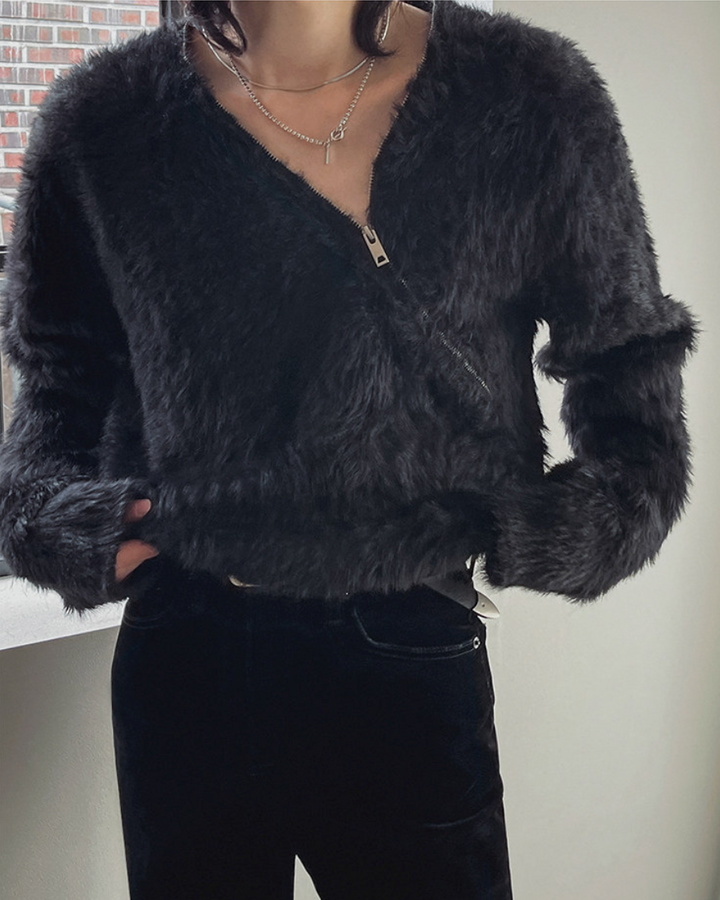 フェザータッチジップニット Ril 5996