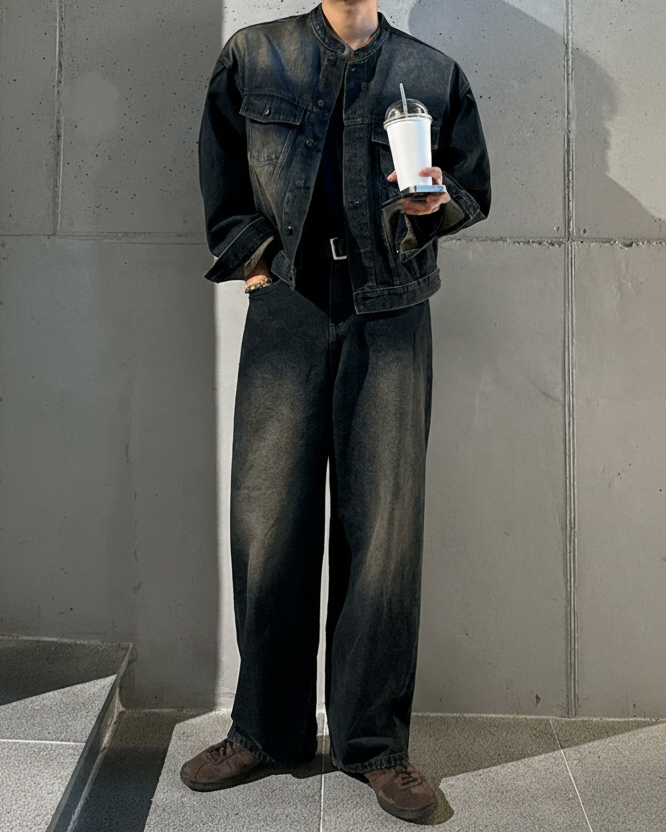 ウォッシュドデニムセットアップ Ril 5999