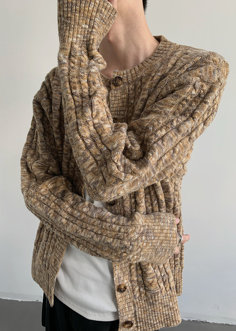 リブニットカーディガン Ril 6011