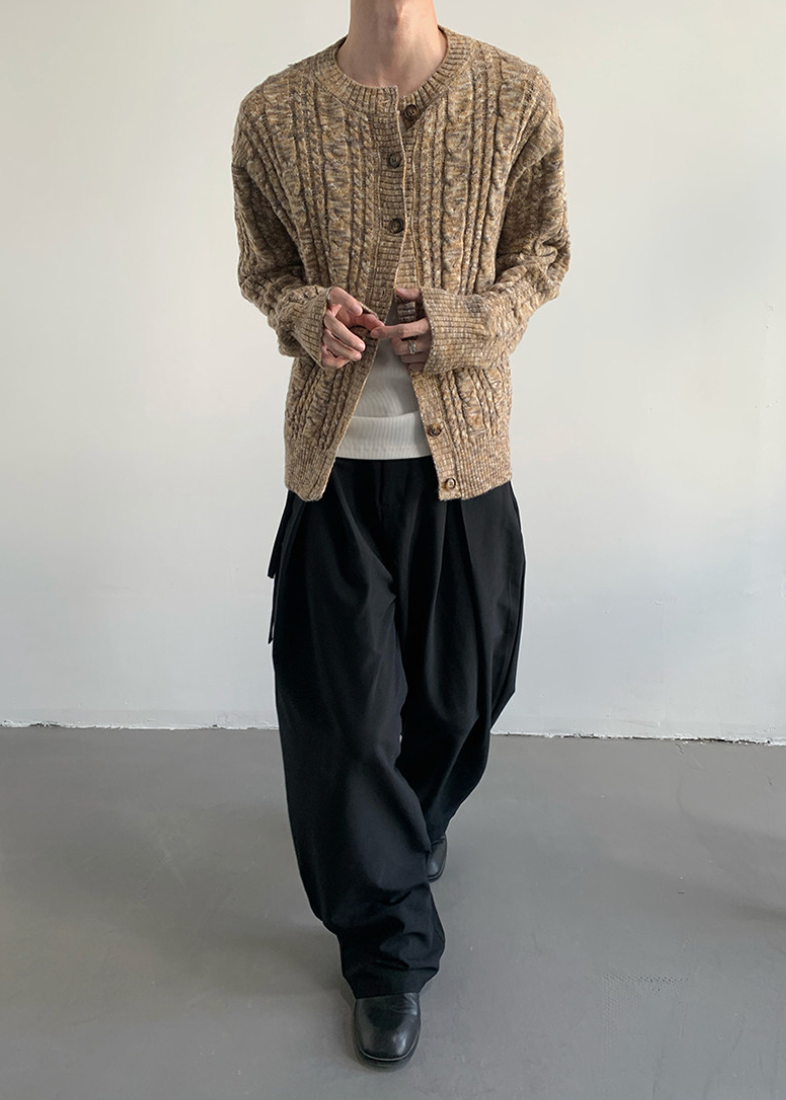 リブニットカーディガン Ril 6011