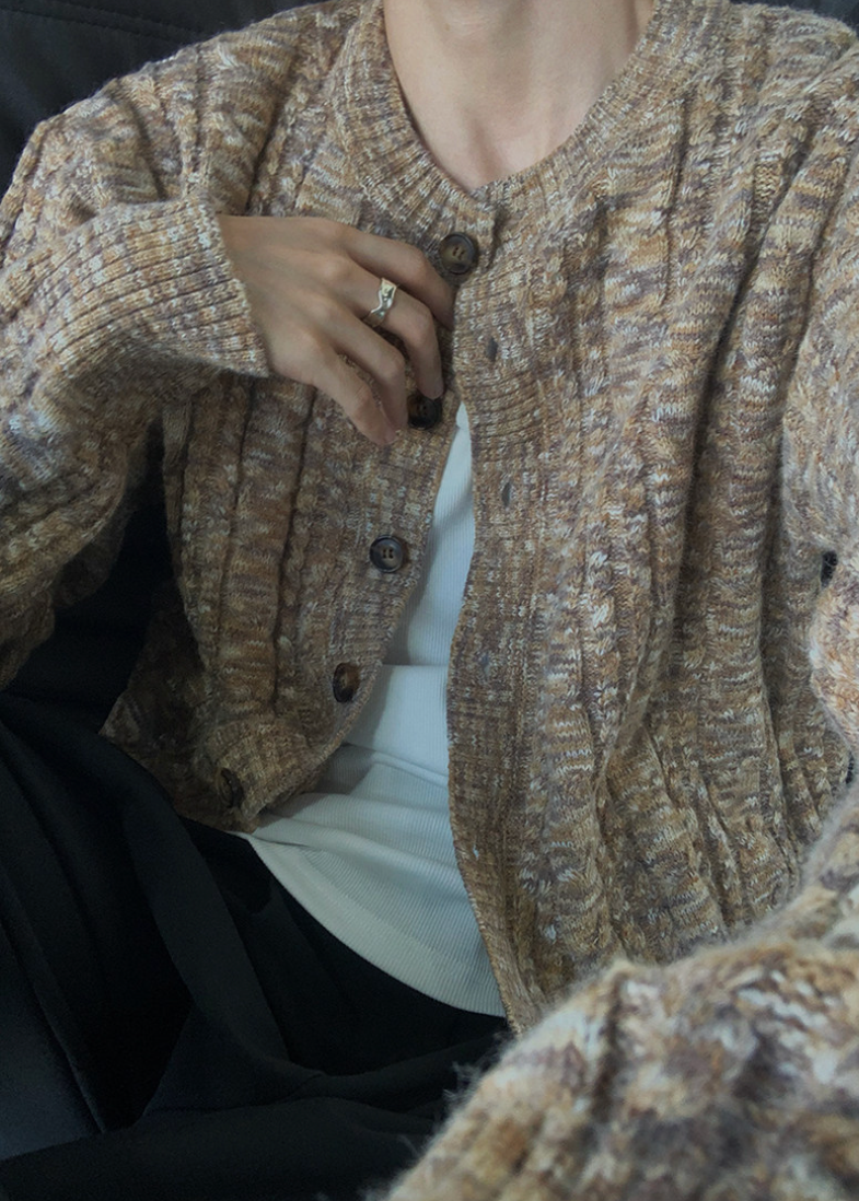 リブニットカーディガン Ril 6011