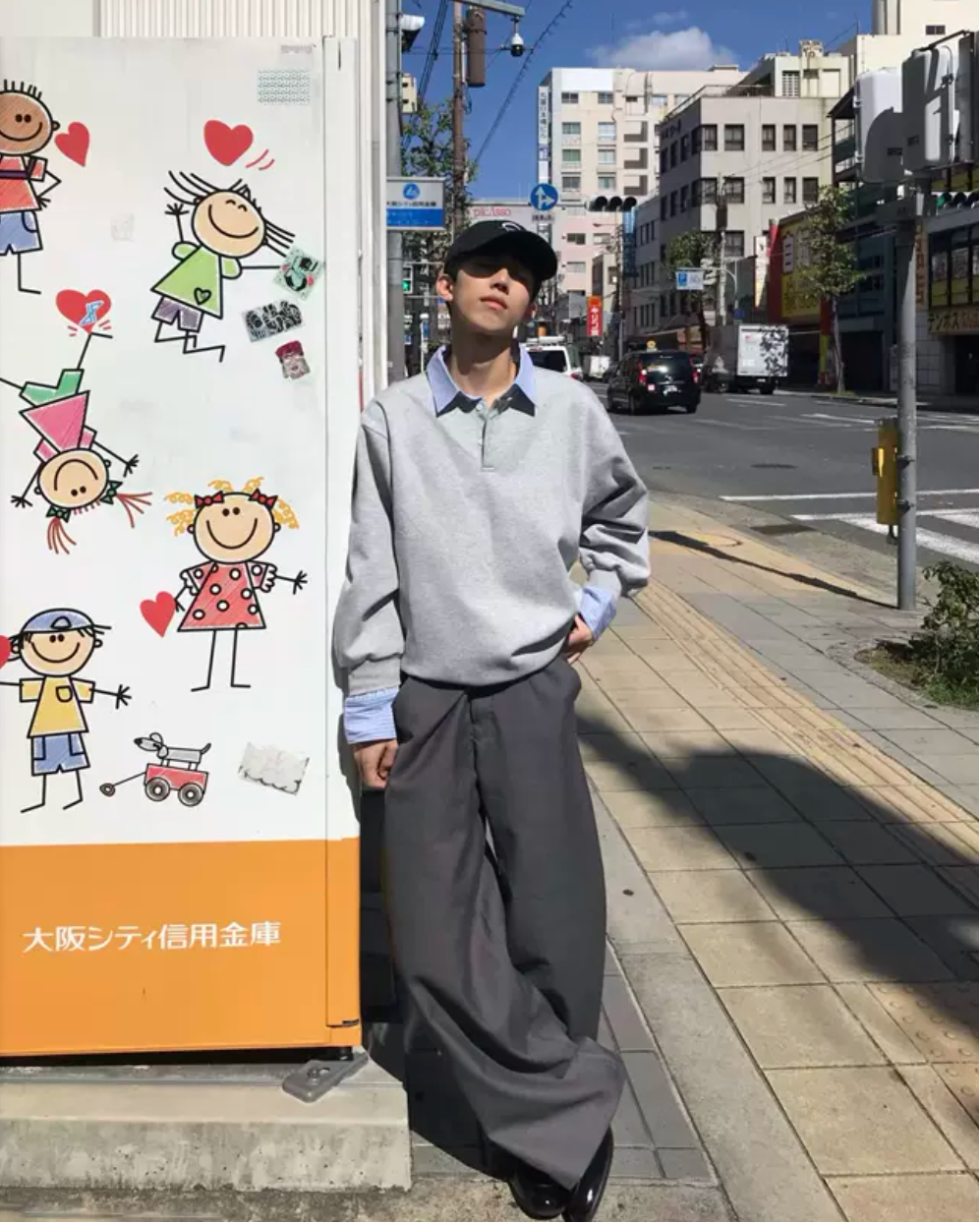 フェイクツーピースシャツトレーナー Ril 5846