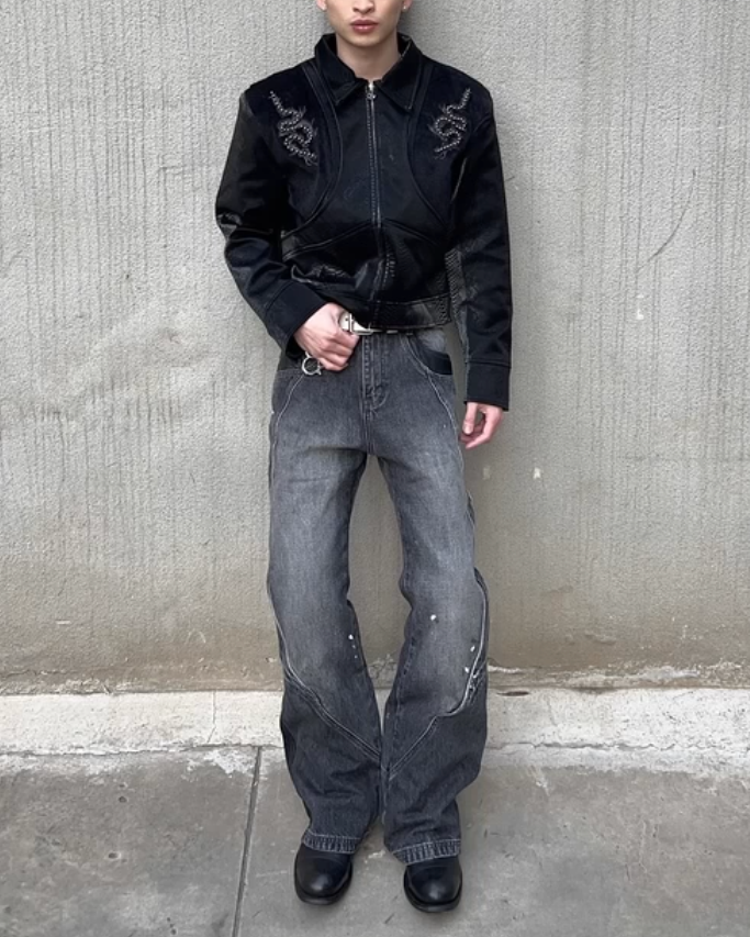 バックボーンレザージャケット Ril 5738