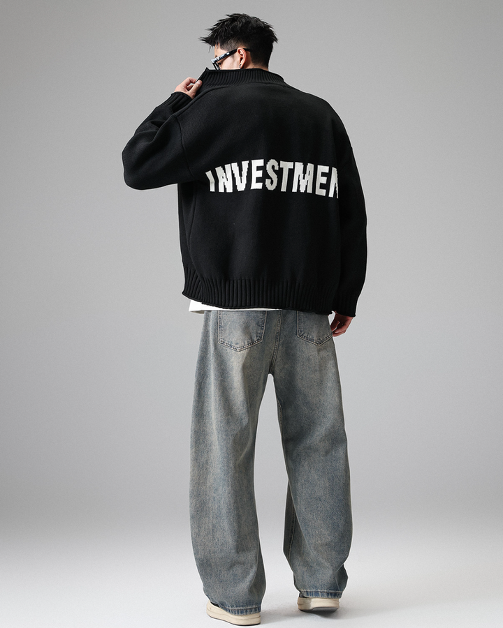 グラフィックリブジップニット Ril 6035