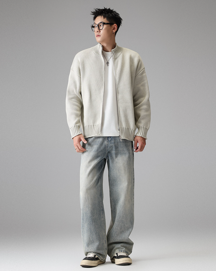 グラフィックリブジップニット Ril 6035