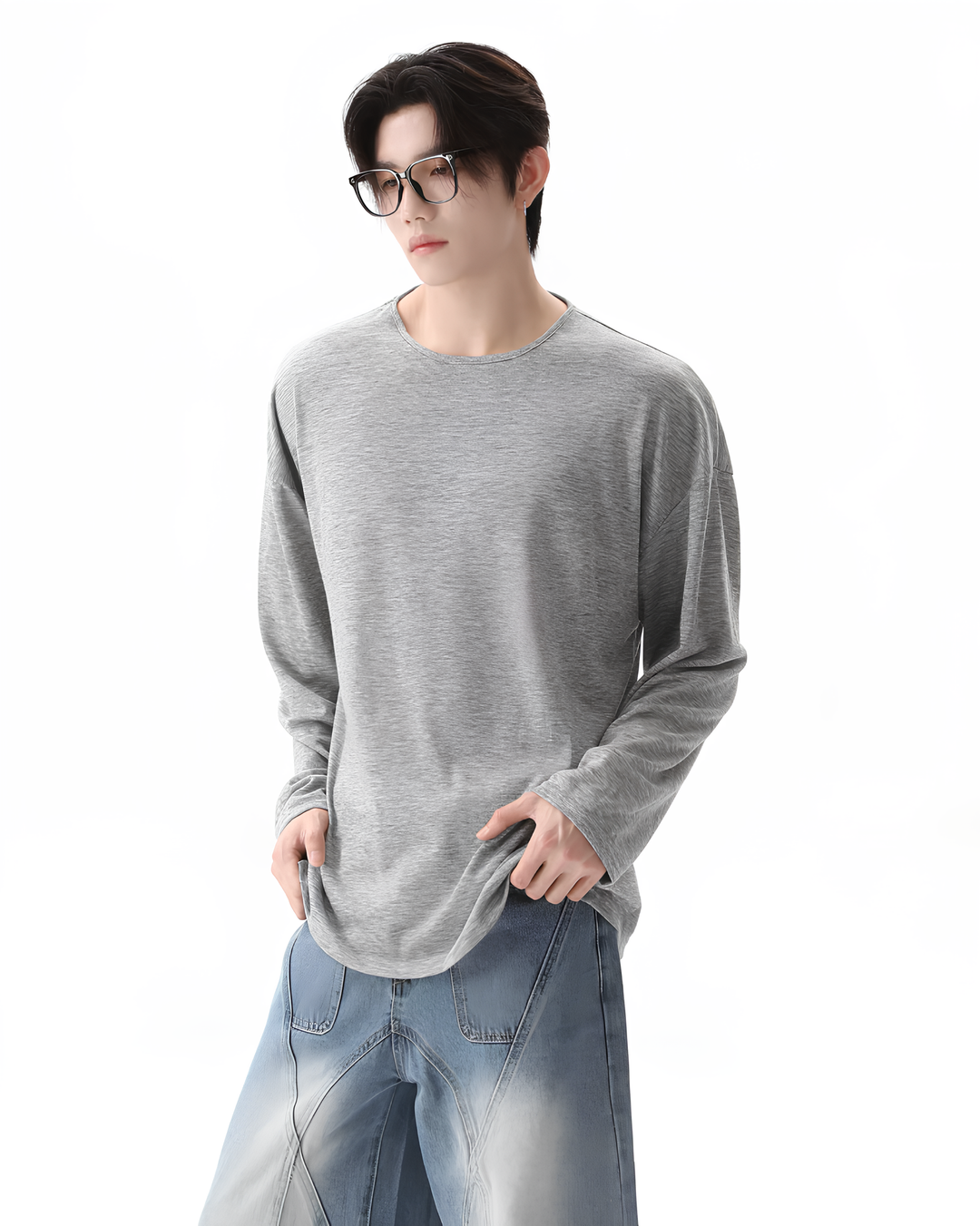 クルーネックロングスリーブTシャツ Ril 6037