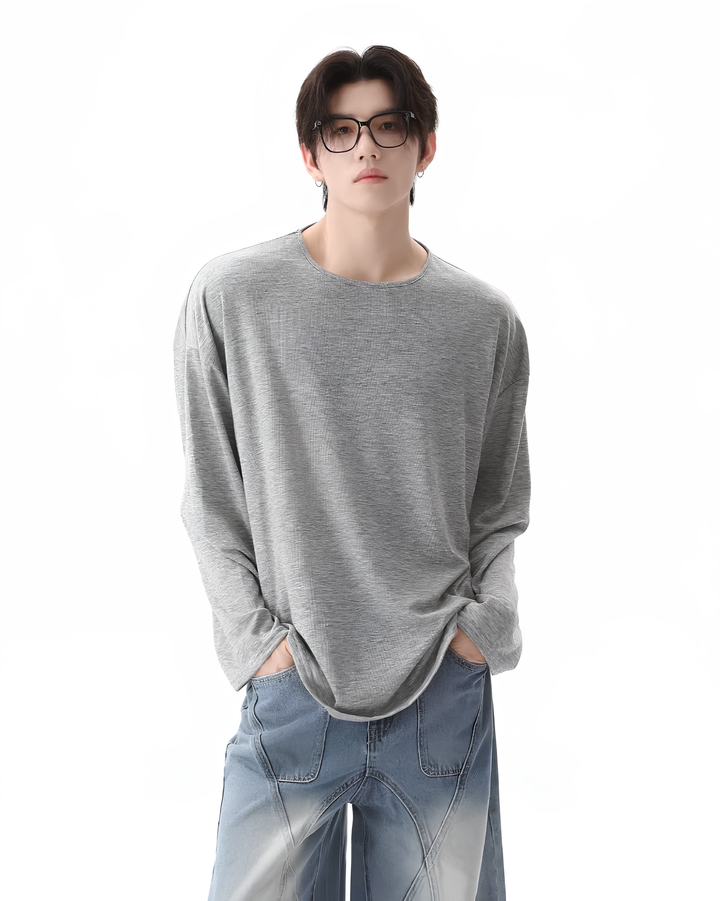 クルーネックロングスリーブTシャツ Ril 6037