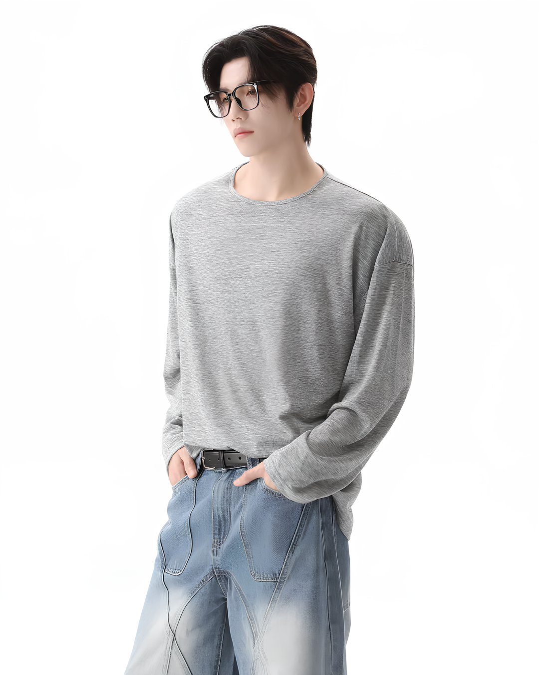 クルーネックロングスリーブTシャツ Ril 6037