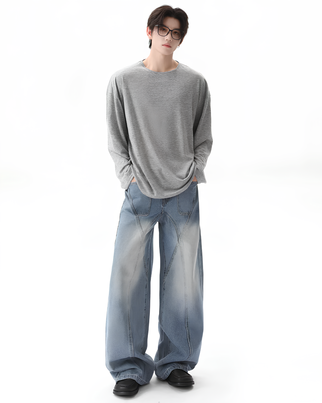 クルーネックロングスリーブTシャツ Ril 6037