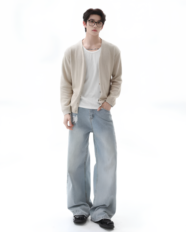 リネンニットカーディガン Ril 6036