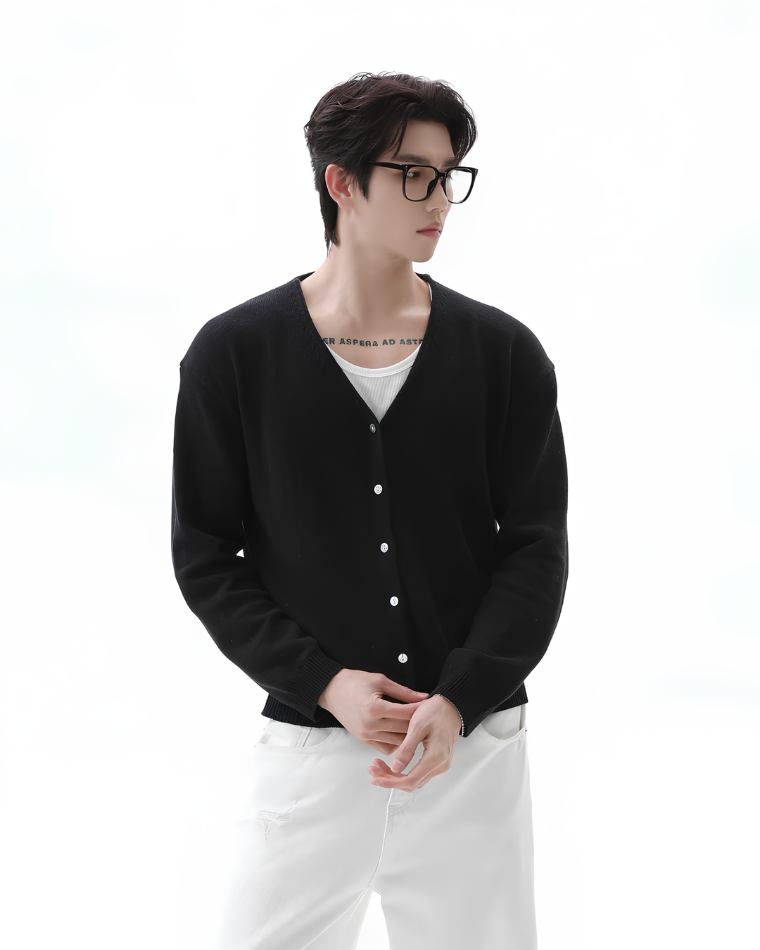 リネンニットカーディガン Ril 6036