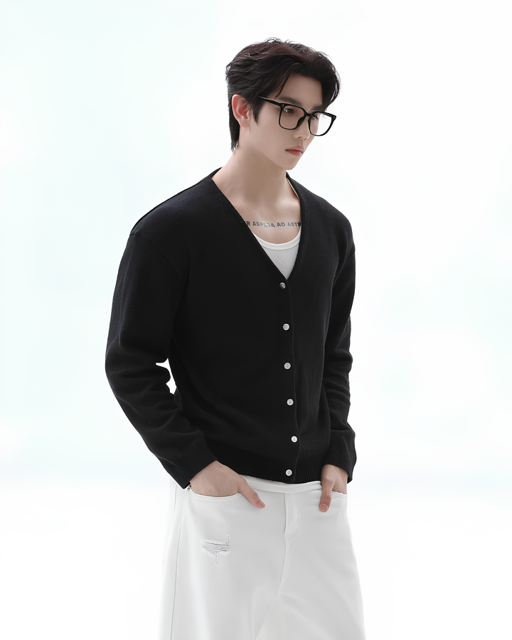 リネンニットカーディガン Ril 6036