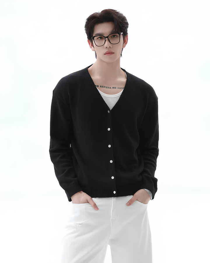 リネンニットカーディガン Ril 6036