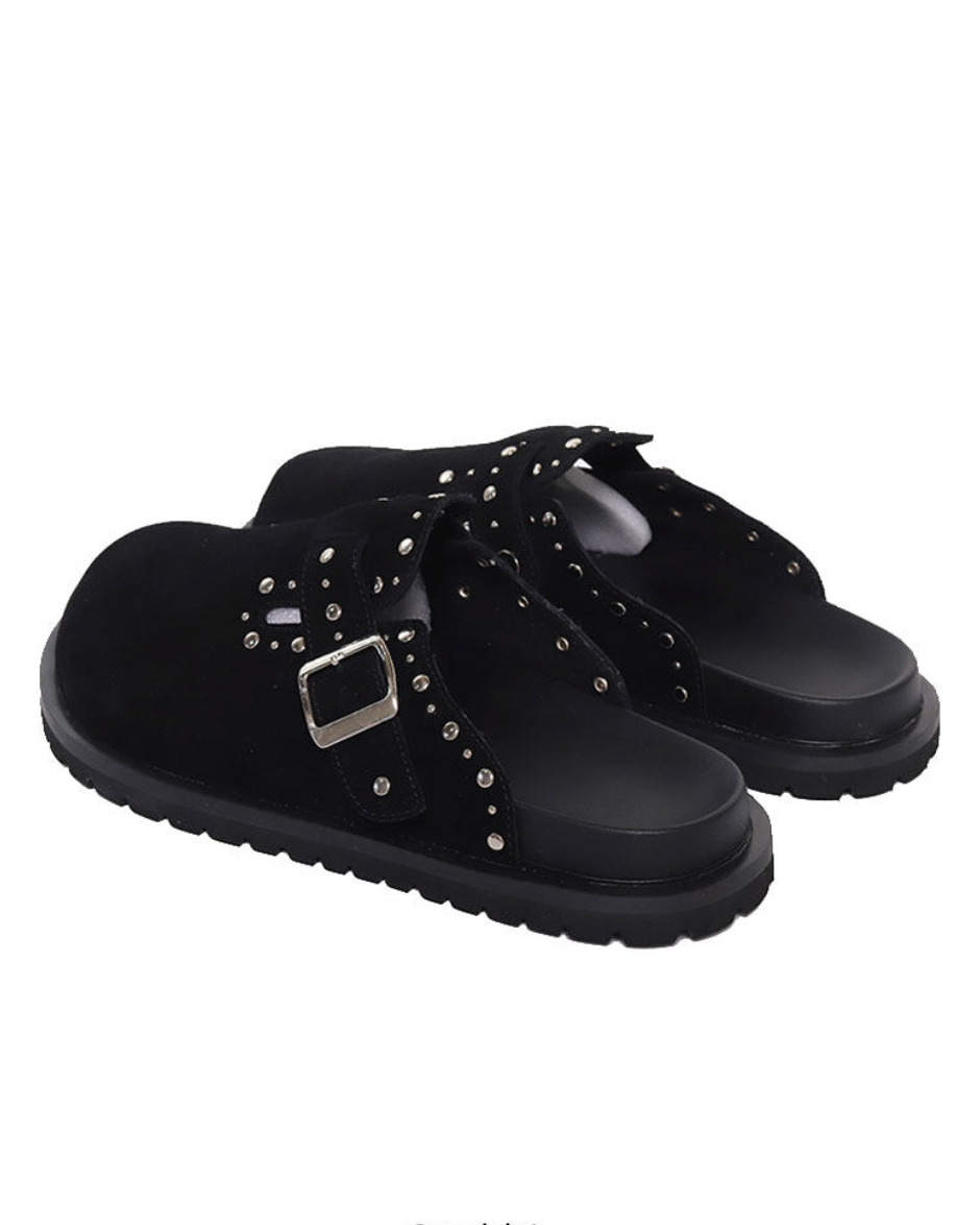 スエードスタッズサボ Ril 6039