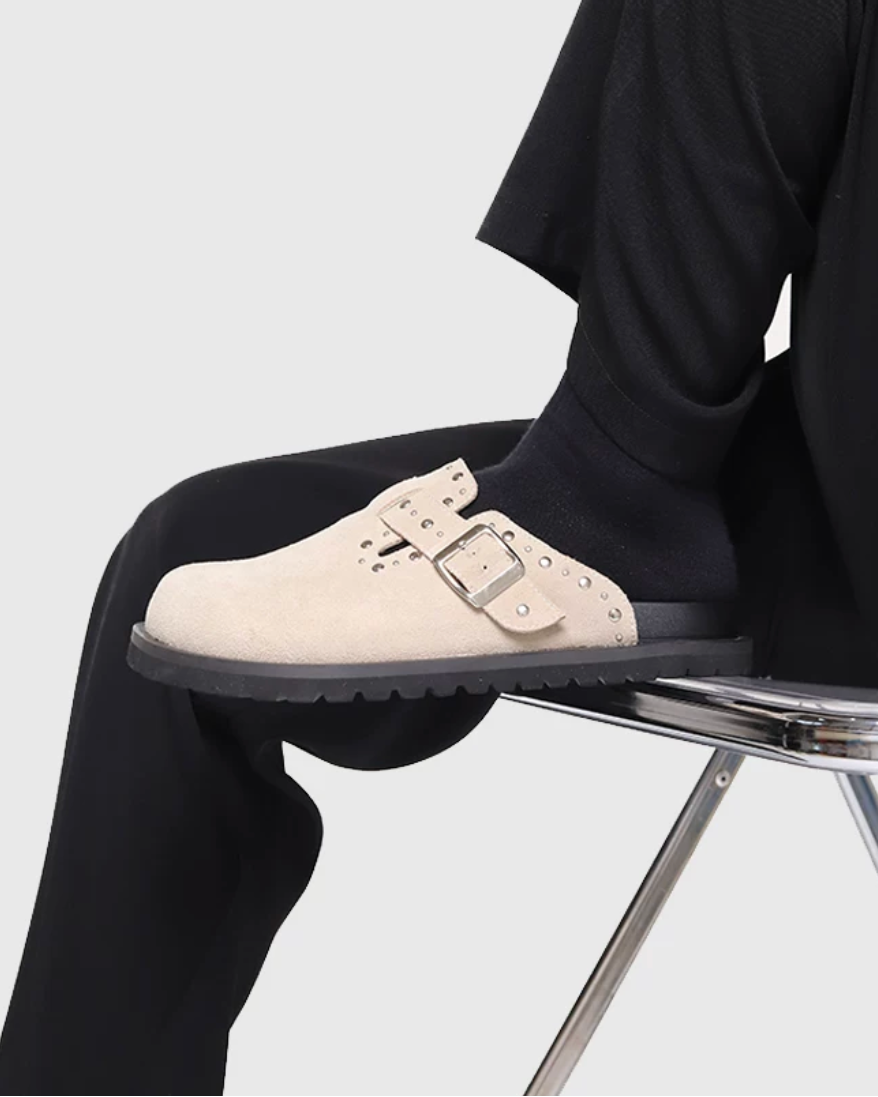 スエードスタッズサボ Ril 6039