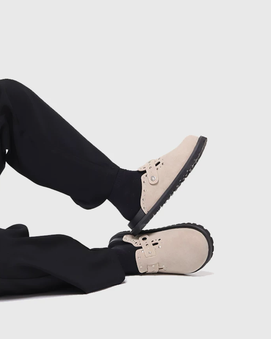 スエードスタッズサボ Ril 6039