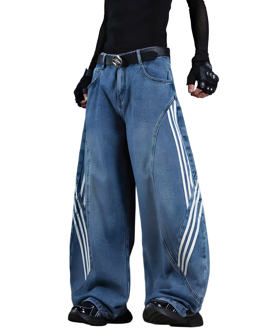 ラインワイドデニムパンツ Ril 6042