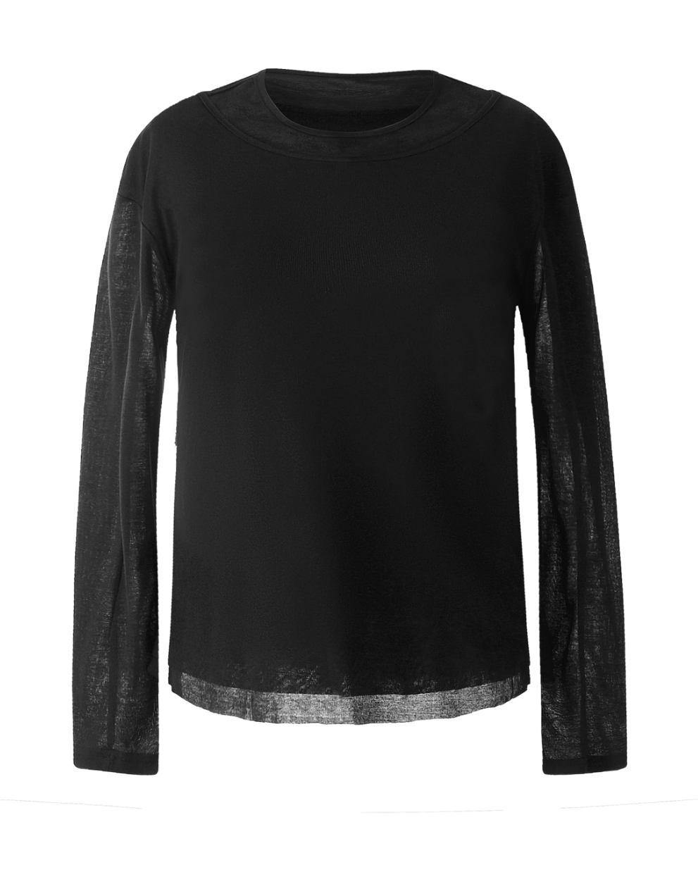 レイヤードネックロングスリーブTシャツ Ril 6045