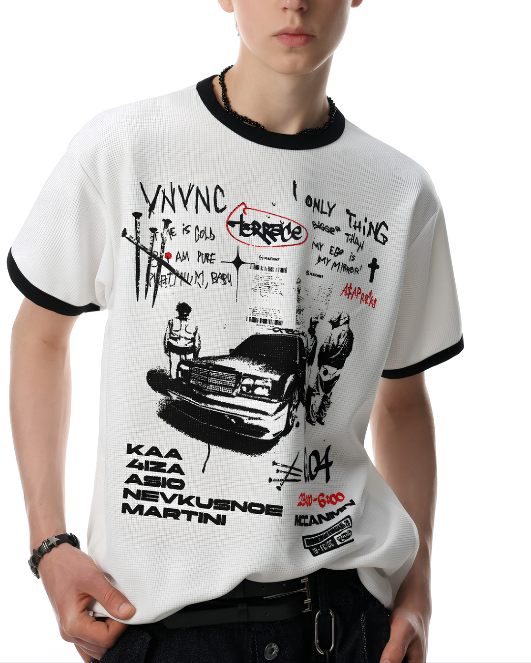 グラフィックリンガーTシャツ Ril 6078