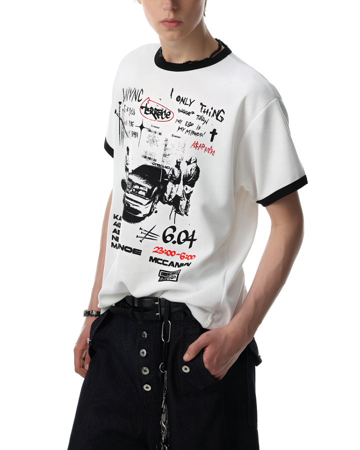 グラフィックリンガーTシャツ Ril 6078