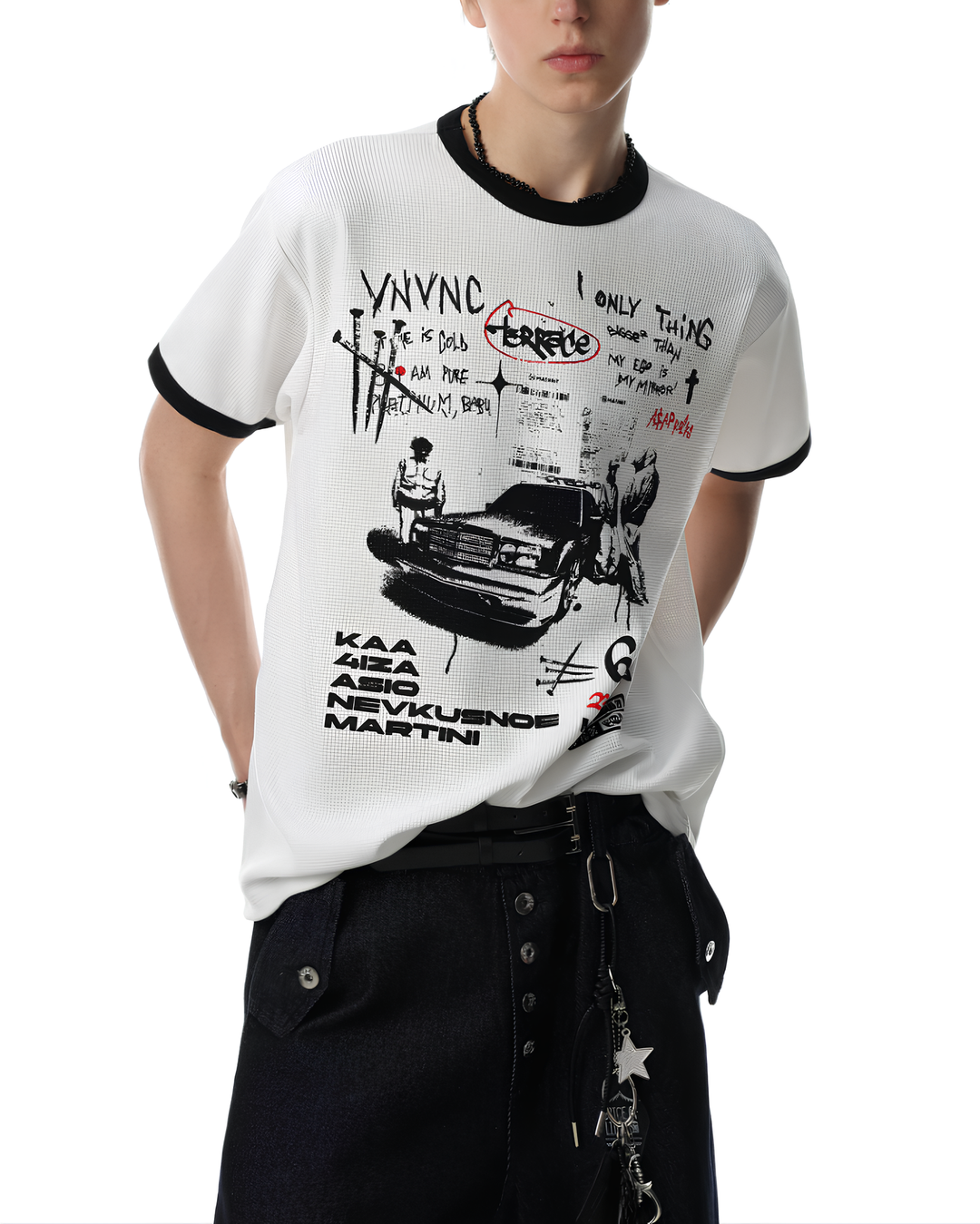 グラフィックリンガーTシャツ Ril 6078
